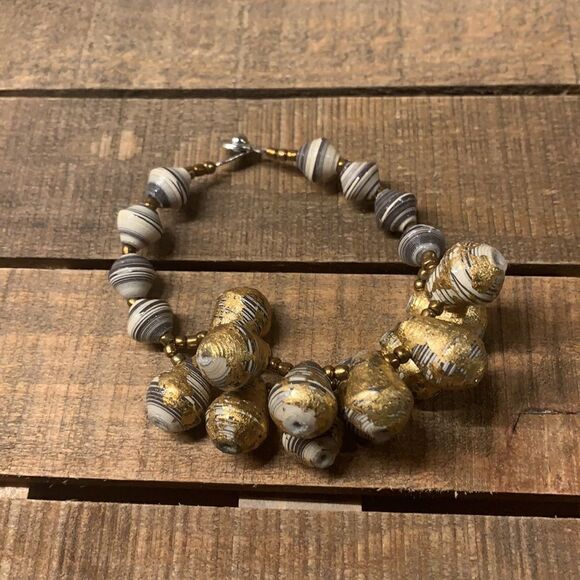 NWOT 31 Bits recycled paper bead bracelet - Picture 1 of 4